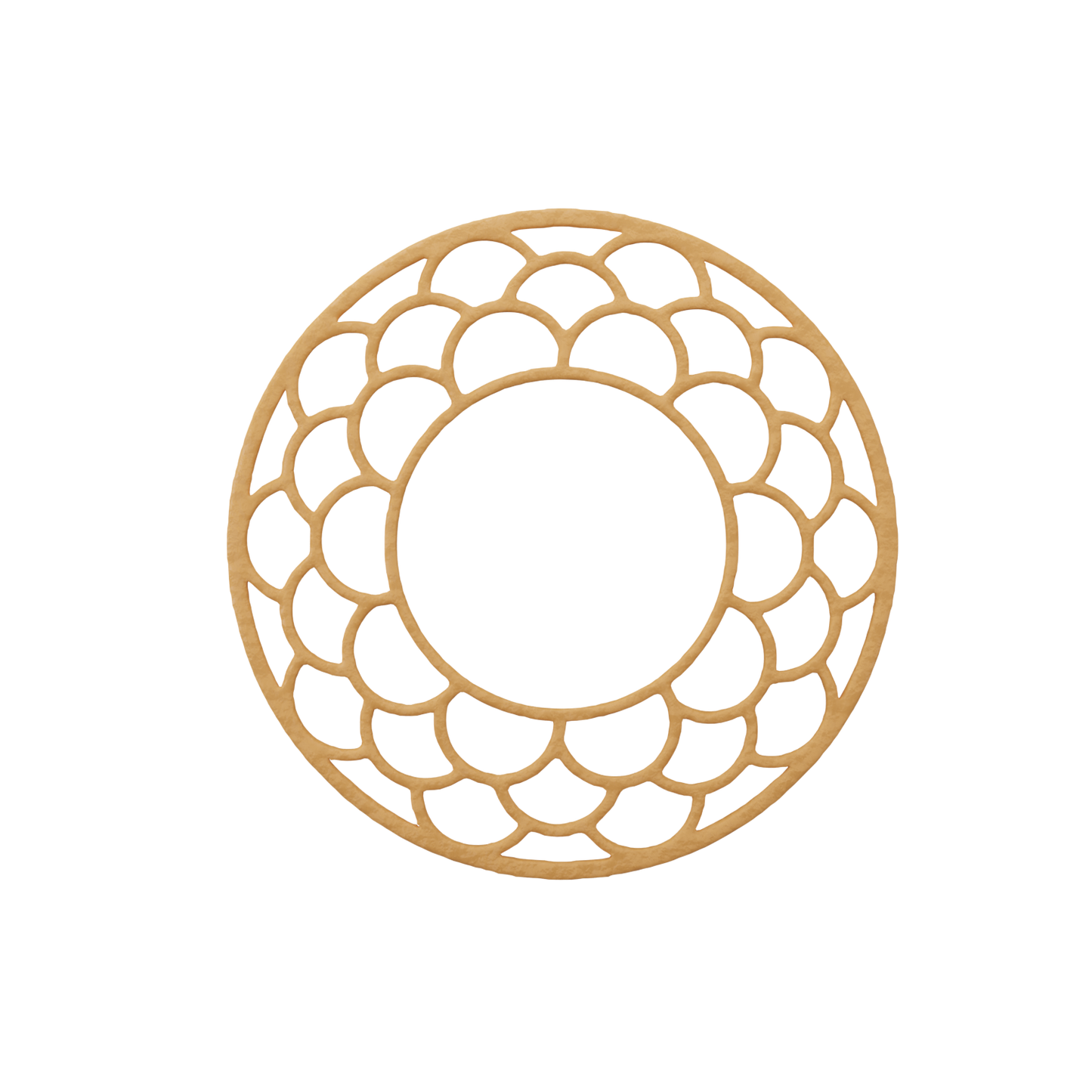3D render of the original Ecliptar tuile design – showcasing a delicate, crispy pastry shape ideal for elegant dessert decoration and professional plating.