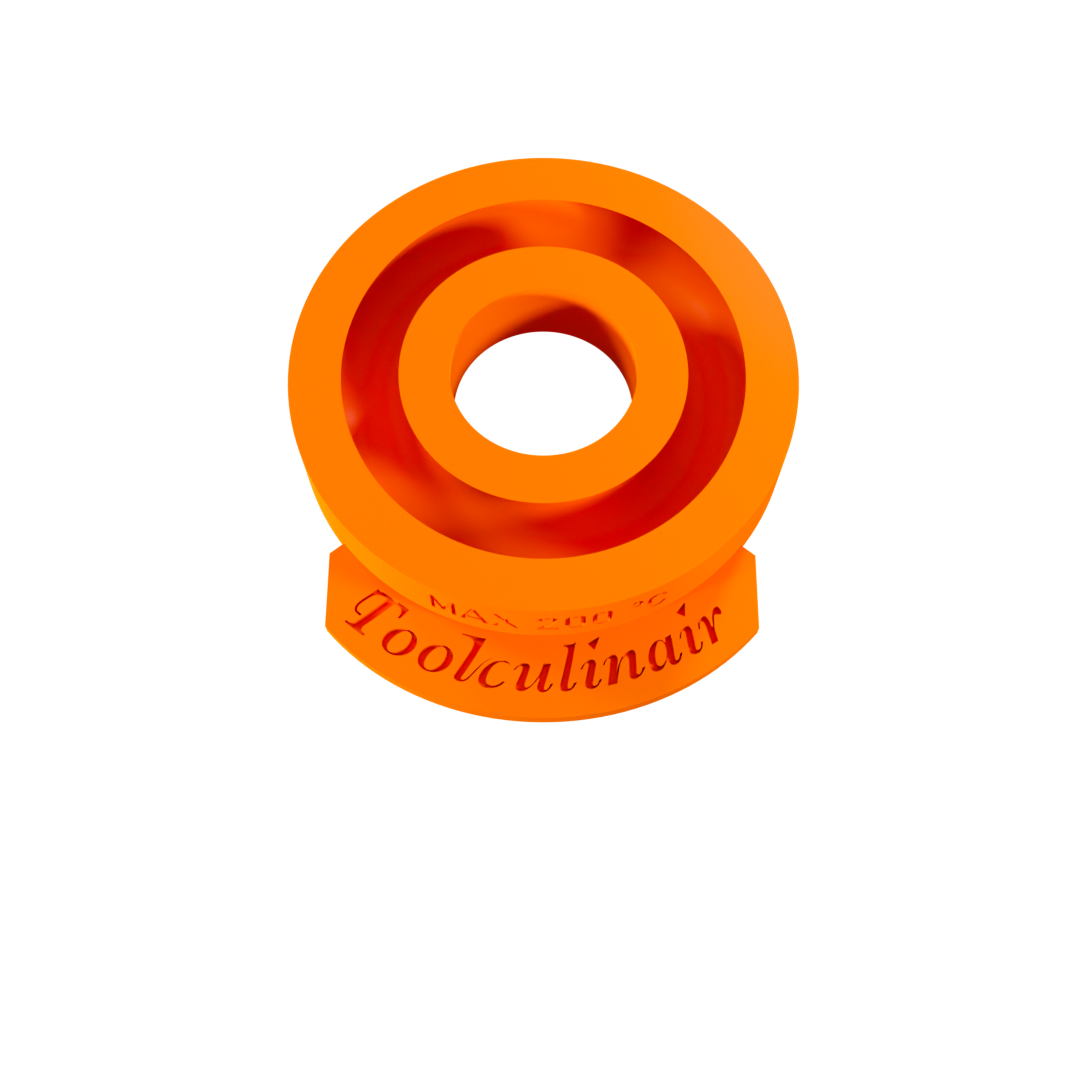 Detailed top view of the Single Torus 6 cm food-safe silicone 3D mold flexible and heat-resistant tool perfect for crafting refined ring-shaped pastry decorations.