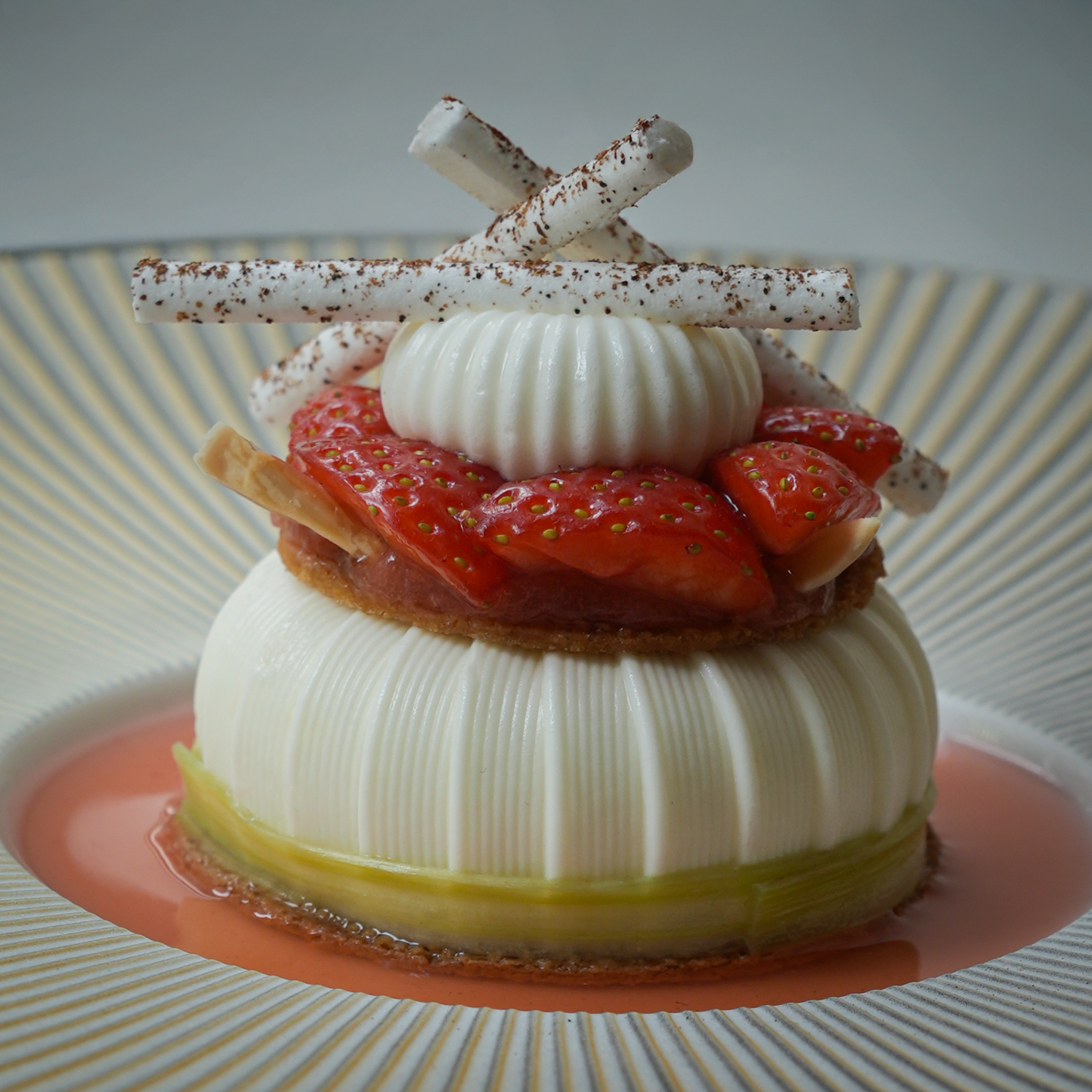Rhubarb Sphere