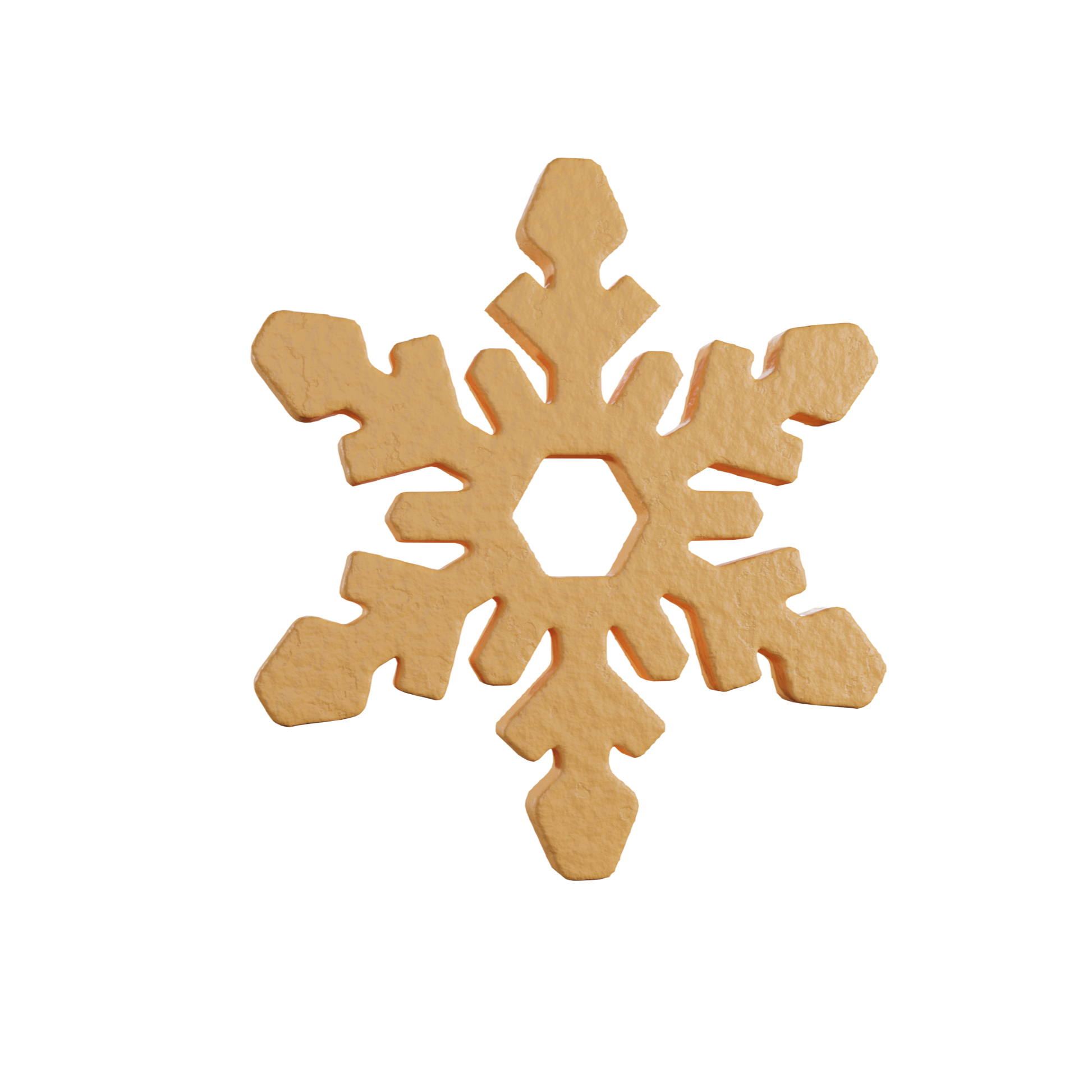 Digital image of the Crystal Flake tuile cookie, featuring the delicate and detailed design.