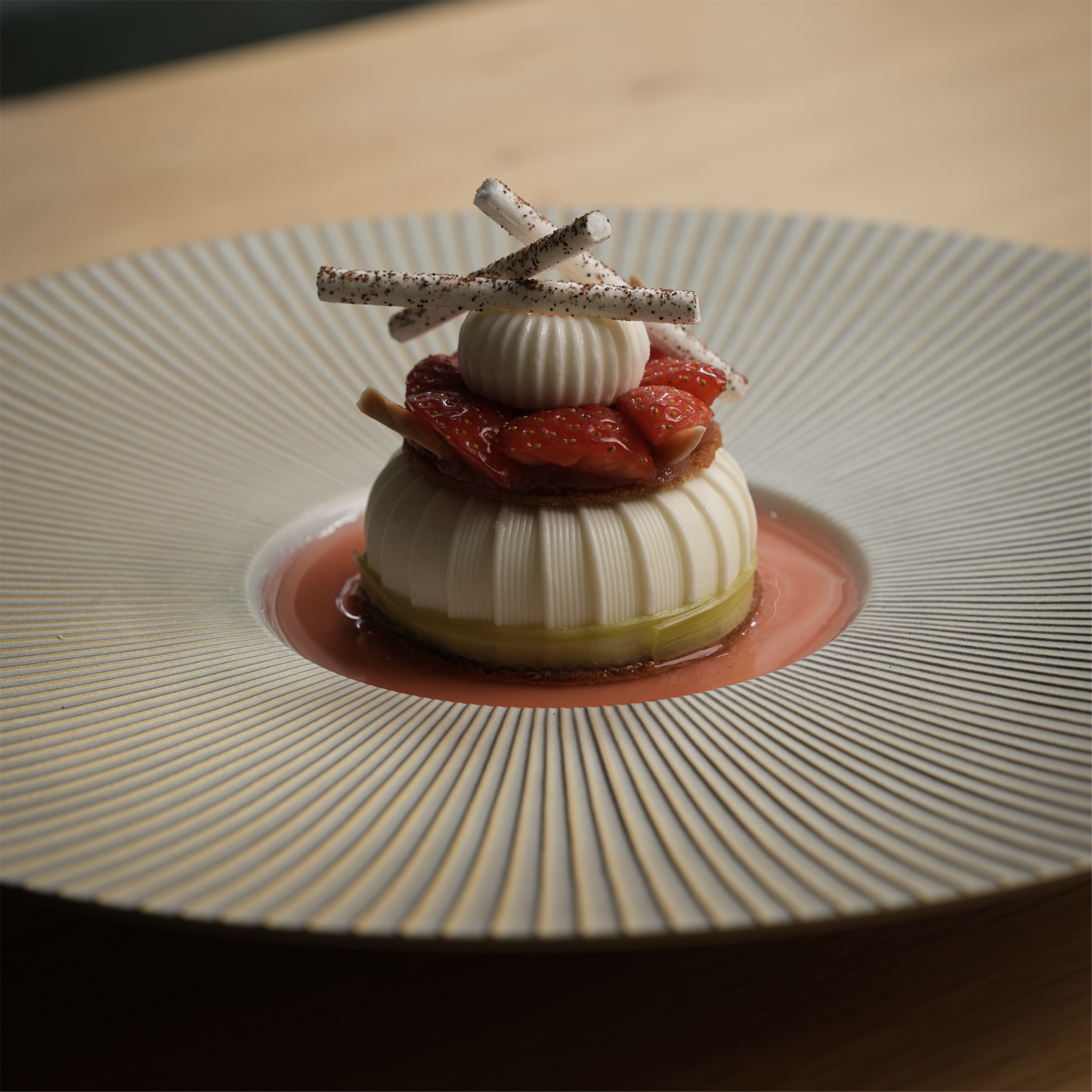 Rhubarb Sphere