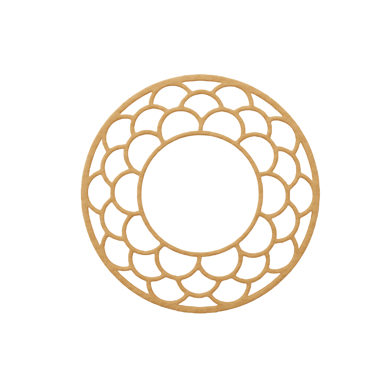 3D render of the original Ecliptar tuile design – showcasing a delicate, crispy pastry shape ideal for elegant dessert decoration and professional plating.