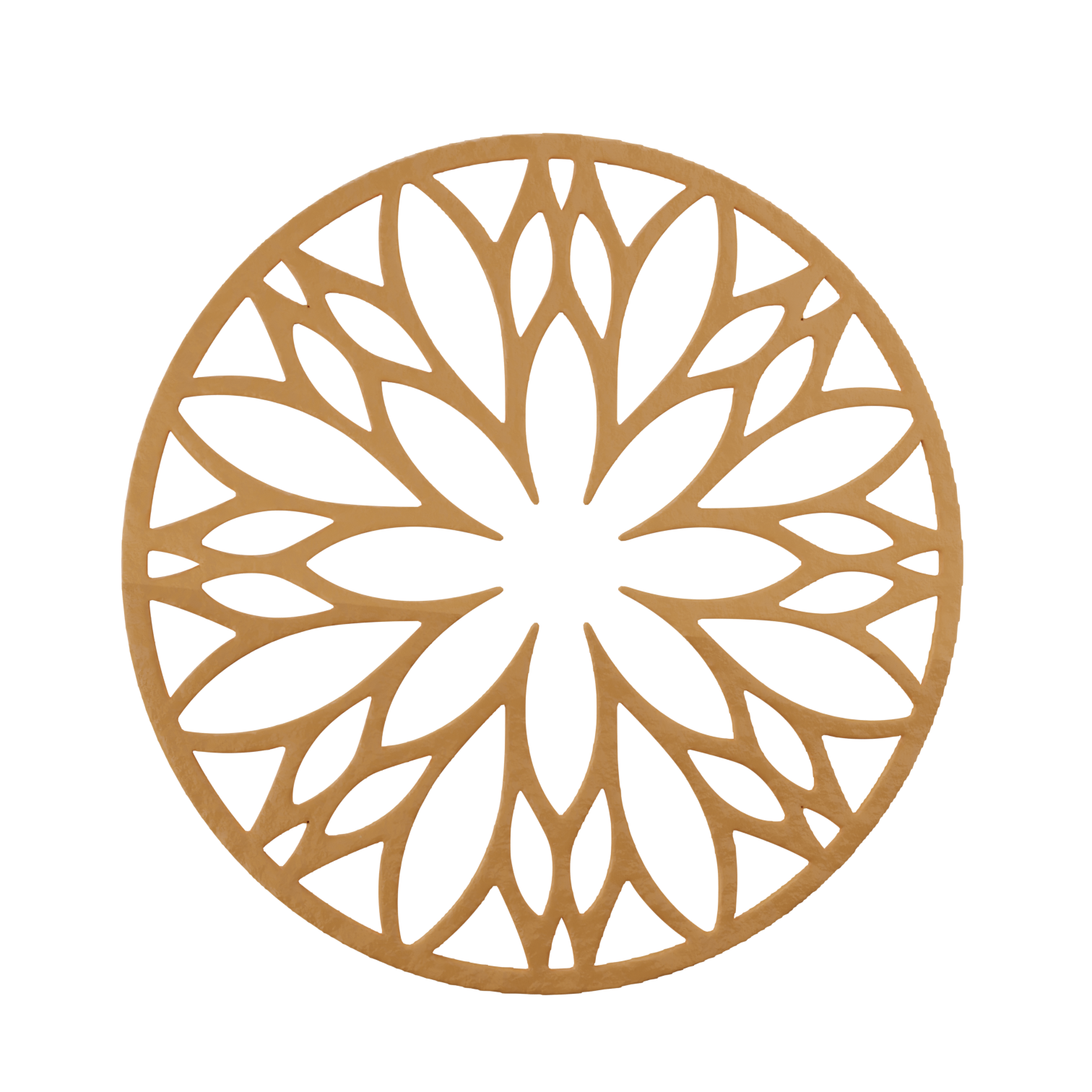 3D render of a delicate tuile cookie crafted from the Florentis silicone mold – showcasing fine texture and elegant shape, ideal for gourmet dessert presentation.