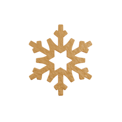 3D render of a frost star tuile cookie, showcasing detailed design and decorative patterns for pastries