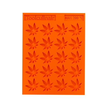 Top view of a Japanese maple leaf silicone tuile mold, perfect for creating detailed cookies and decorative pastries.