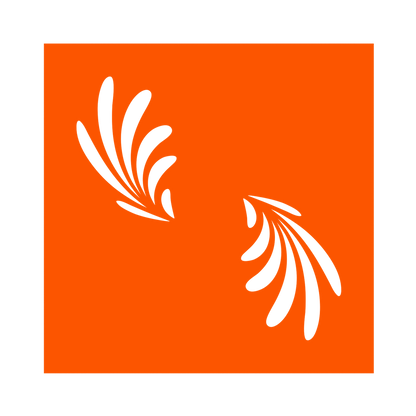 Render of the Leaf Wings silicone stencil, showcasing an elegant wing design.