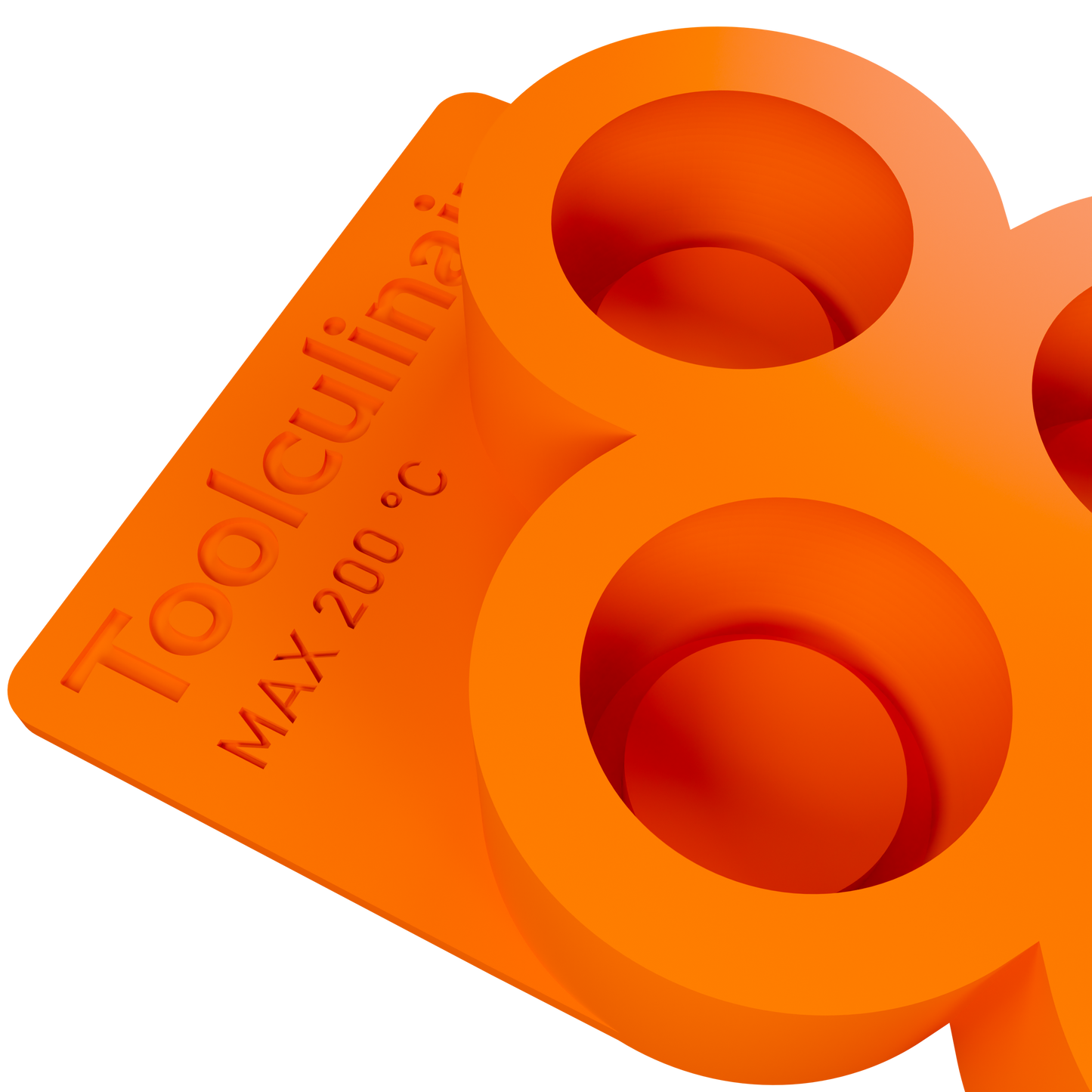 Close-up of Ovalon 3D silicone mold highlighting rounded, detailed small form for precise plating and dessert design