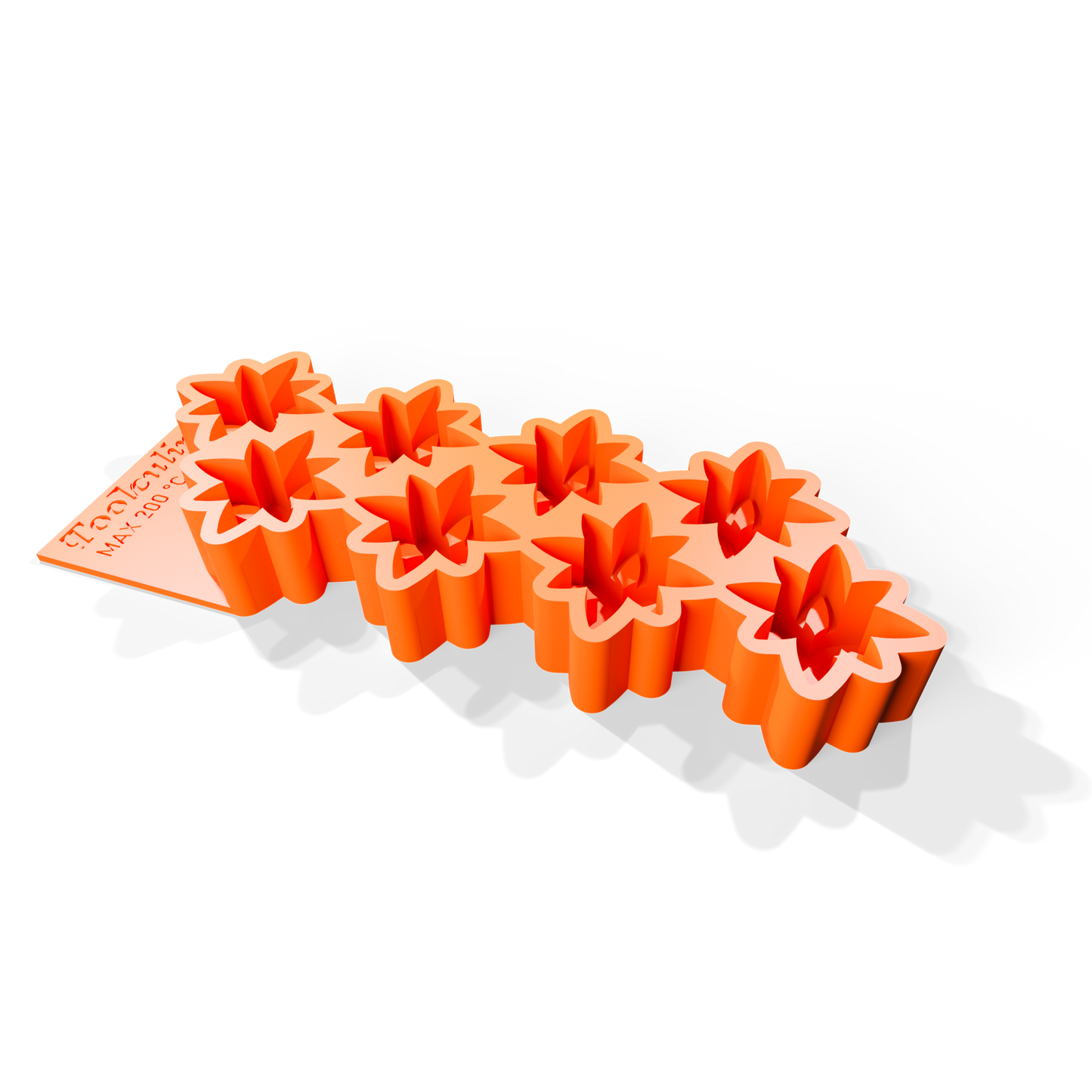 Full view of the Petal Crase 3D silicone mold, designed for creating stunning three-dimensional petal shapes with intricate details