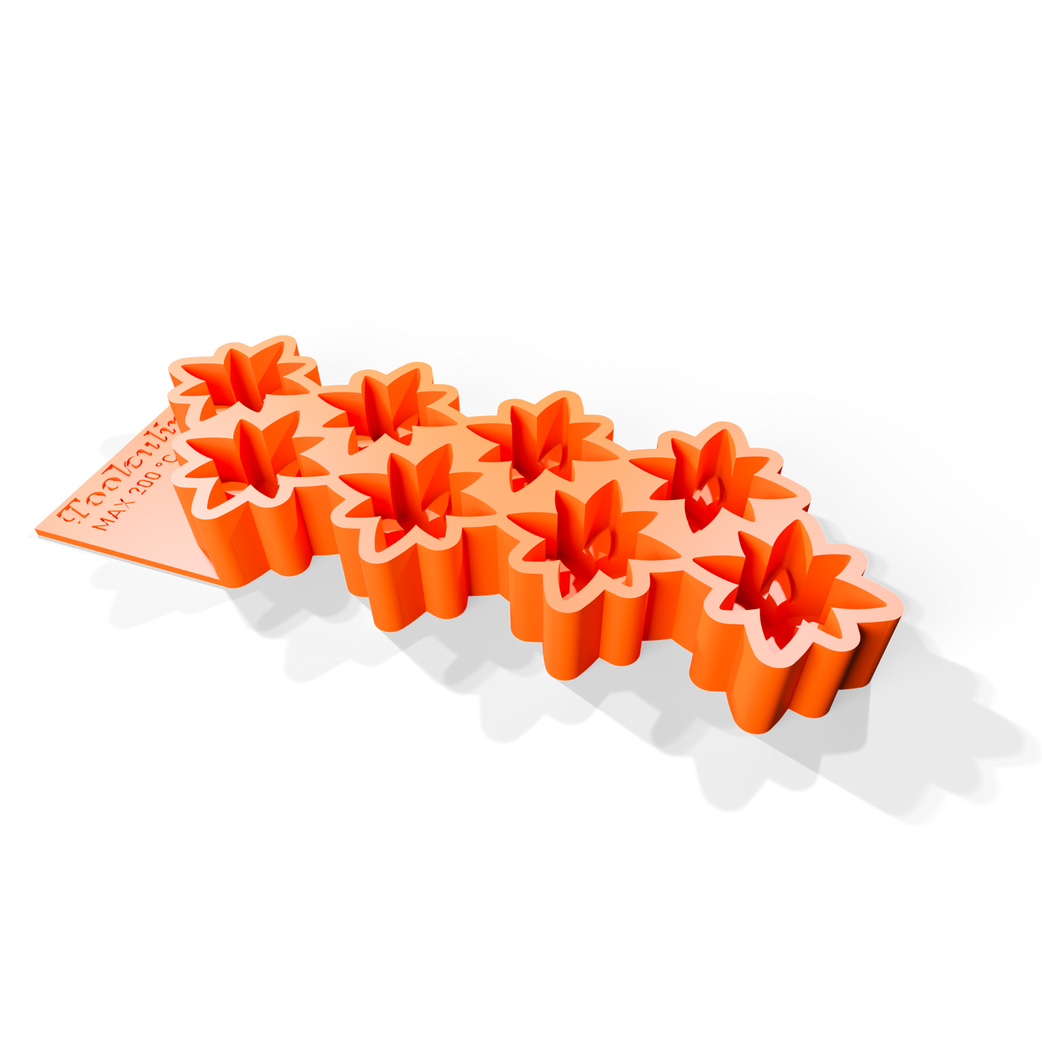 Full view of the Petal Crase 3D silicone mold, designed for creating stunning three-dimensional petal shapes with intricate details