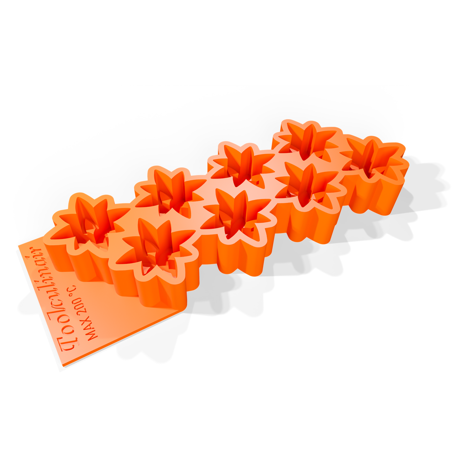 Close-up of the Petal Crase 3D silicone mold, highlighting the precise detailing that brings the petal shapes to life in a realistic and elegant manner