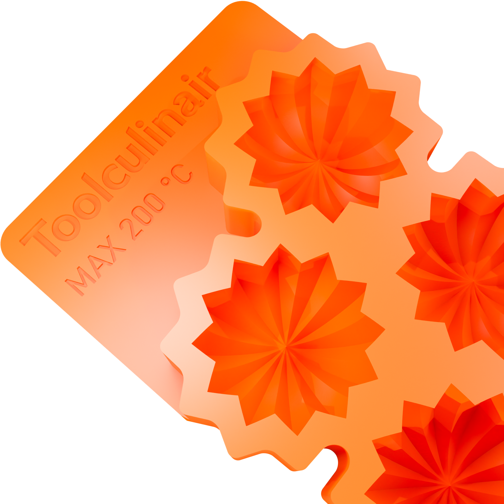 Close-up top view of the Radiora 3D food-safe silicone mold featuring the brand logo – flexible and heat-resistant mold designed for professional culinary use and detailed pastry work