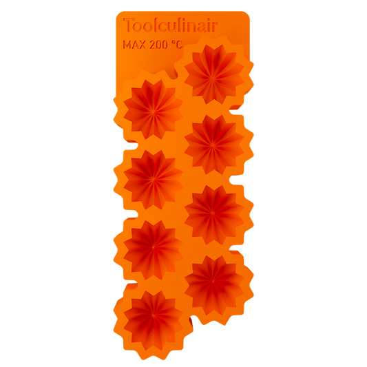 Top view of the Radiora 3D food-safe silicone mold – professional-grade, flexible and heat-resistant mold ideal for creating detailed 3D chocolate, dessert, and pastry shapes
