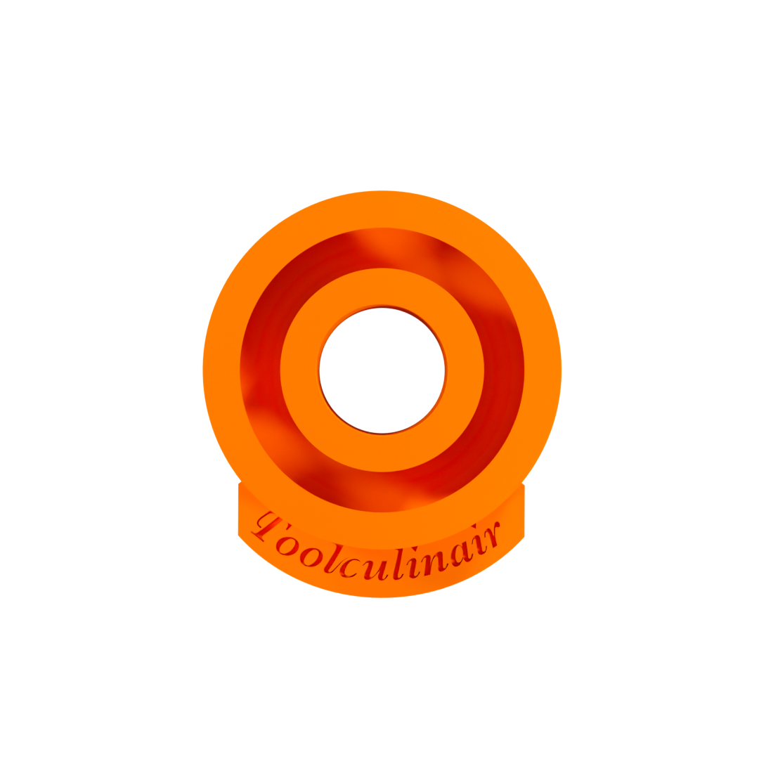 Top view of the Single Torus 6 cm food-safe 3D silicone mold – featuring detailed ring-shaped cavities designed for crafting precise and elegant pastry decorations.