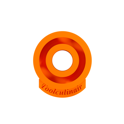 Top view of the Single Torus 6 cm food-safe 3D silicone mold – featuring detailed ring-shaped cavities designed for crafting precise and elegant pastry decorations.