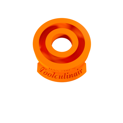 Detailed top view of the Single Torus 6 cm food-safe silicone 3D mold flexible and heat-resistant tool perfect for crafting refined ring-shaped pastry decorations.