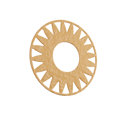 3D render of the Sunburst Ring tuile cookie, featuring intricate crispy pastry design perfect for elegant dessert presentations.
