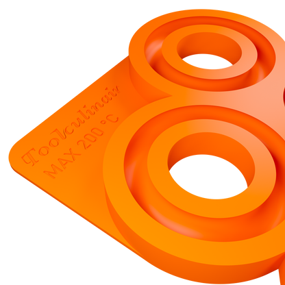 Close up photo of the Torus 8 cm food safe silicone 3D mold, showing detailed ring shaped cavities, perfect for creating precise sweet and savory pastry elements for professional plating.