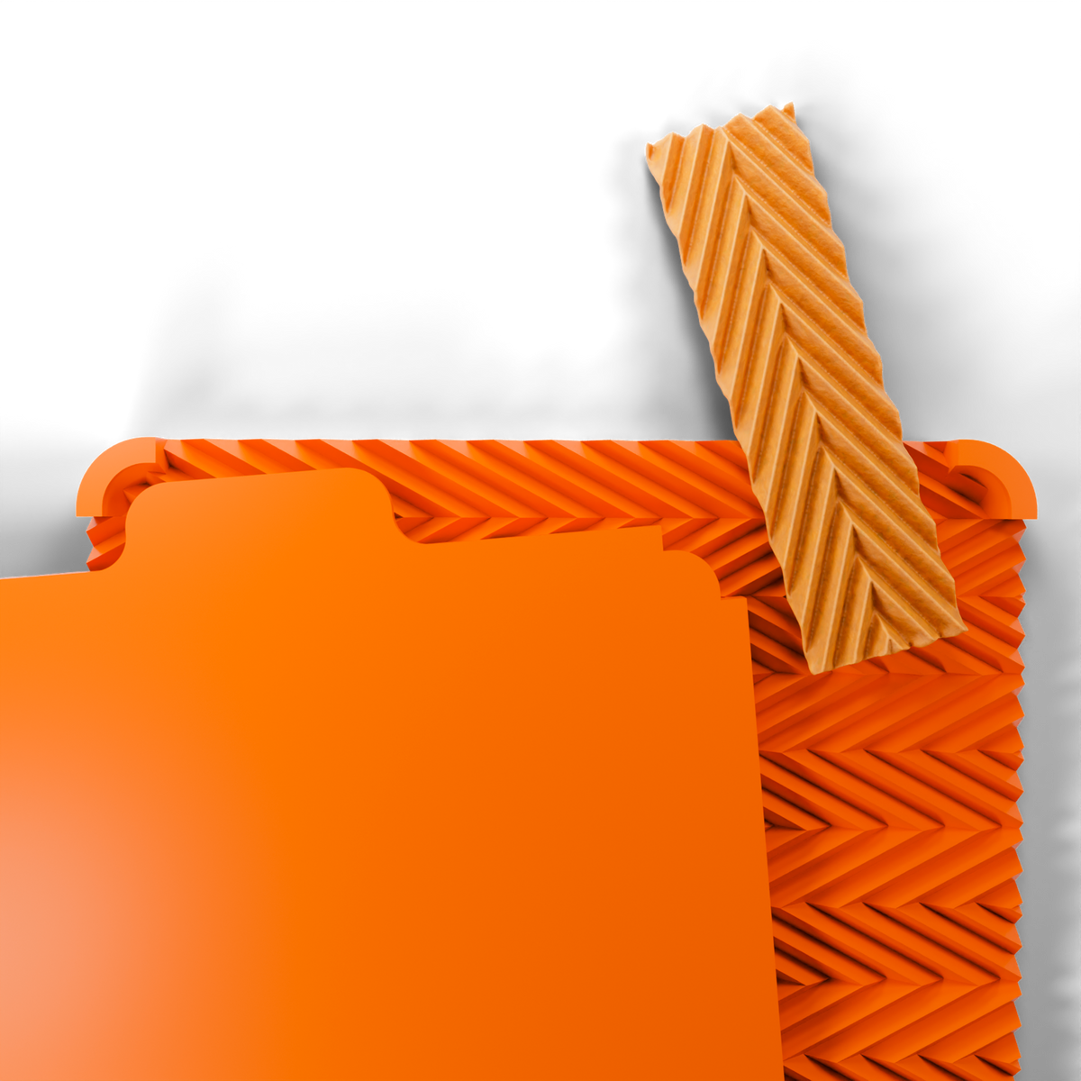 Chevron press mold